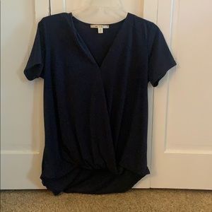 Miami Blue Wrap Top